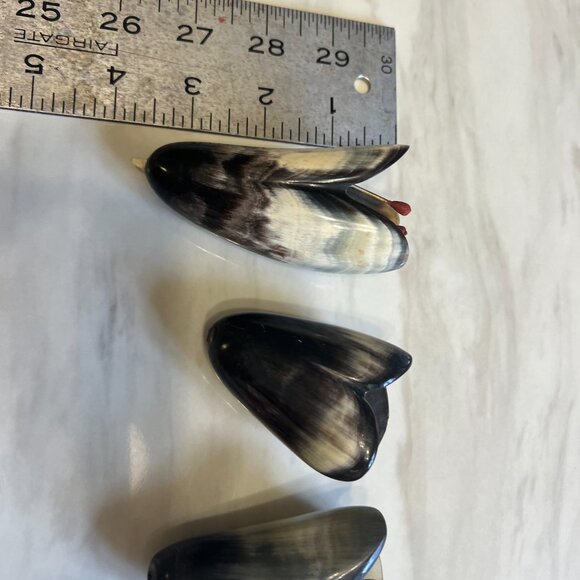 This set of hand carved vintage tulips, leaves and Stems were hand carved from A - Picture 11 of 11